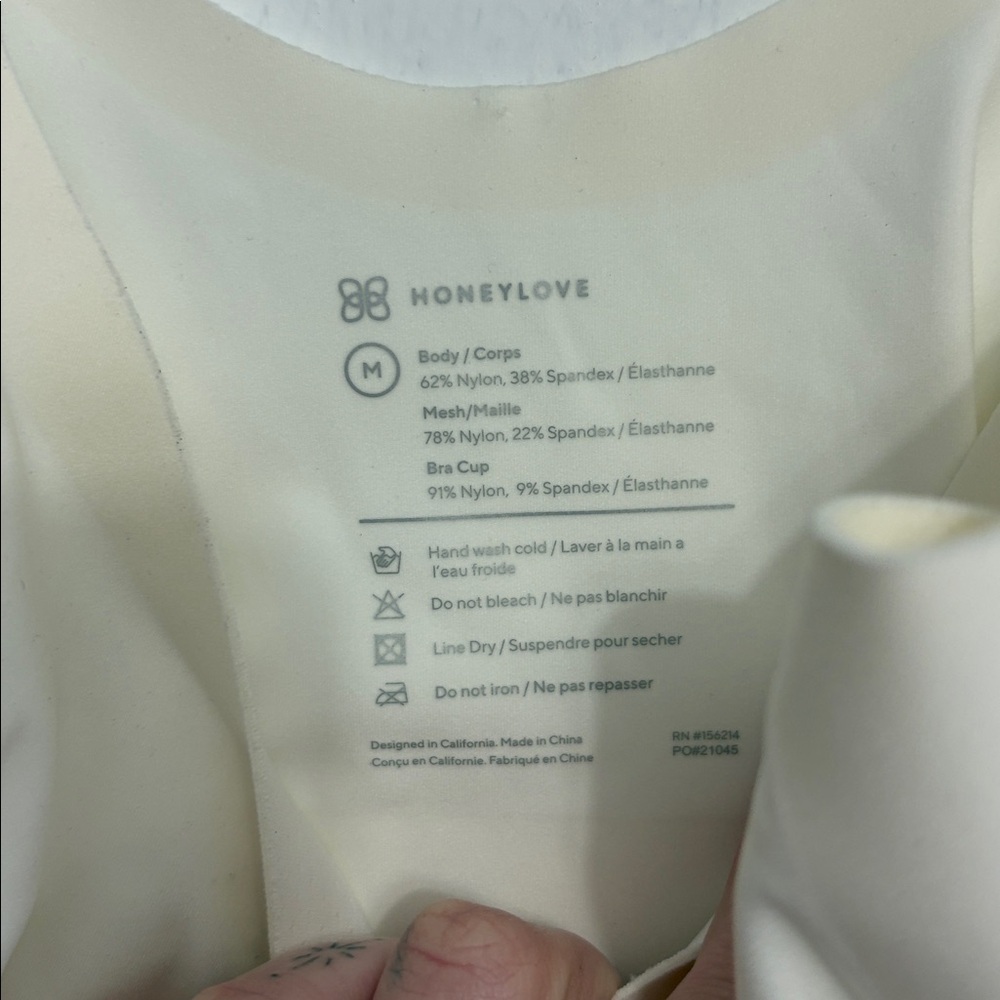 HoneyLove Lift Wear White Tank Top - Picture 2 of 4